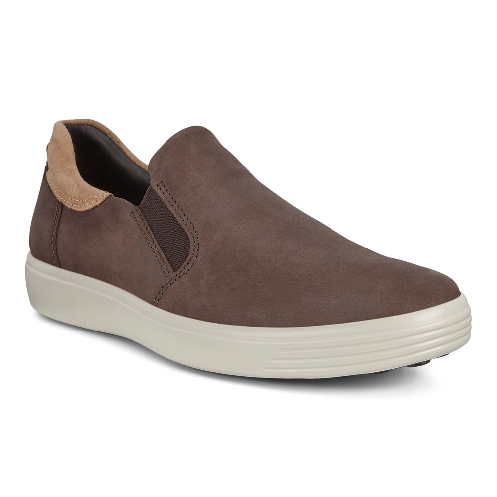 Slip On Hombre - ECCO Soft 7 Sneakerss - Marrom - JNH073965